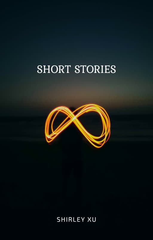 Short Stories cover: a figure tracing an infinity symbol in light against a twilight sky