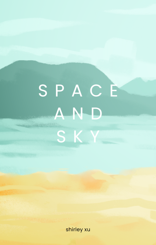 Space and Sky Entwined cover: a watercolor landscape of mountains and sky